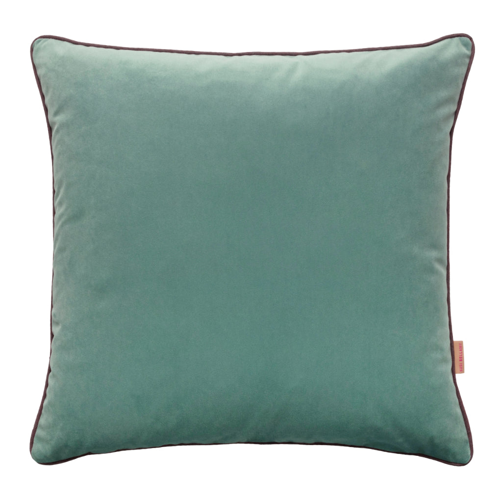 Aqua Celadon Double Sided Plain Cushion susi bellamy