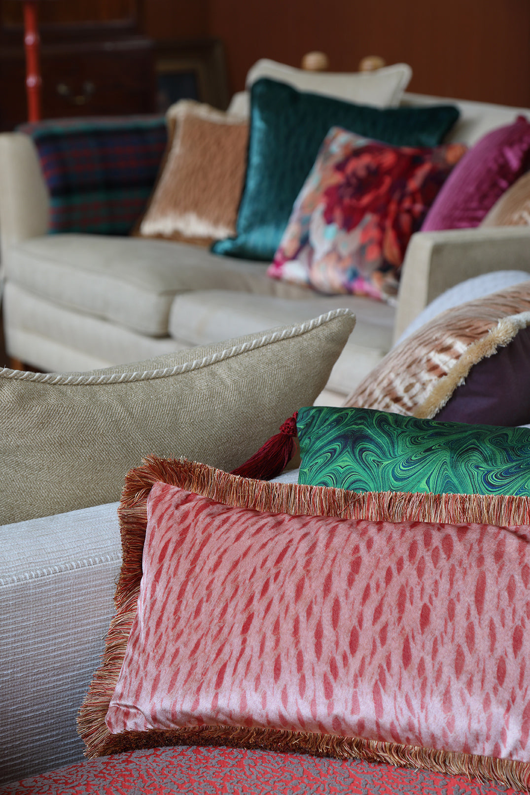 Pink Velvet Pillows and How to Style Them