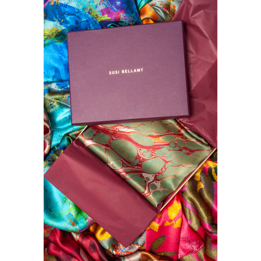 Luxury silk scarves gift