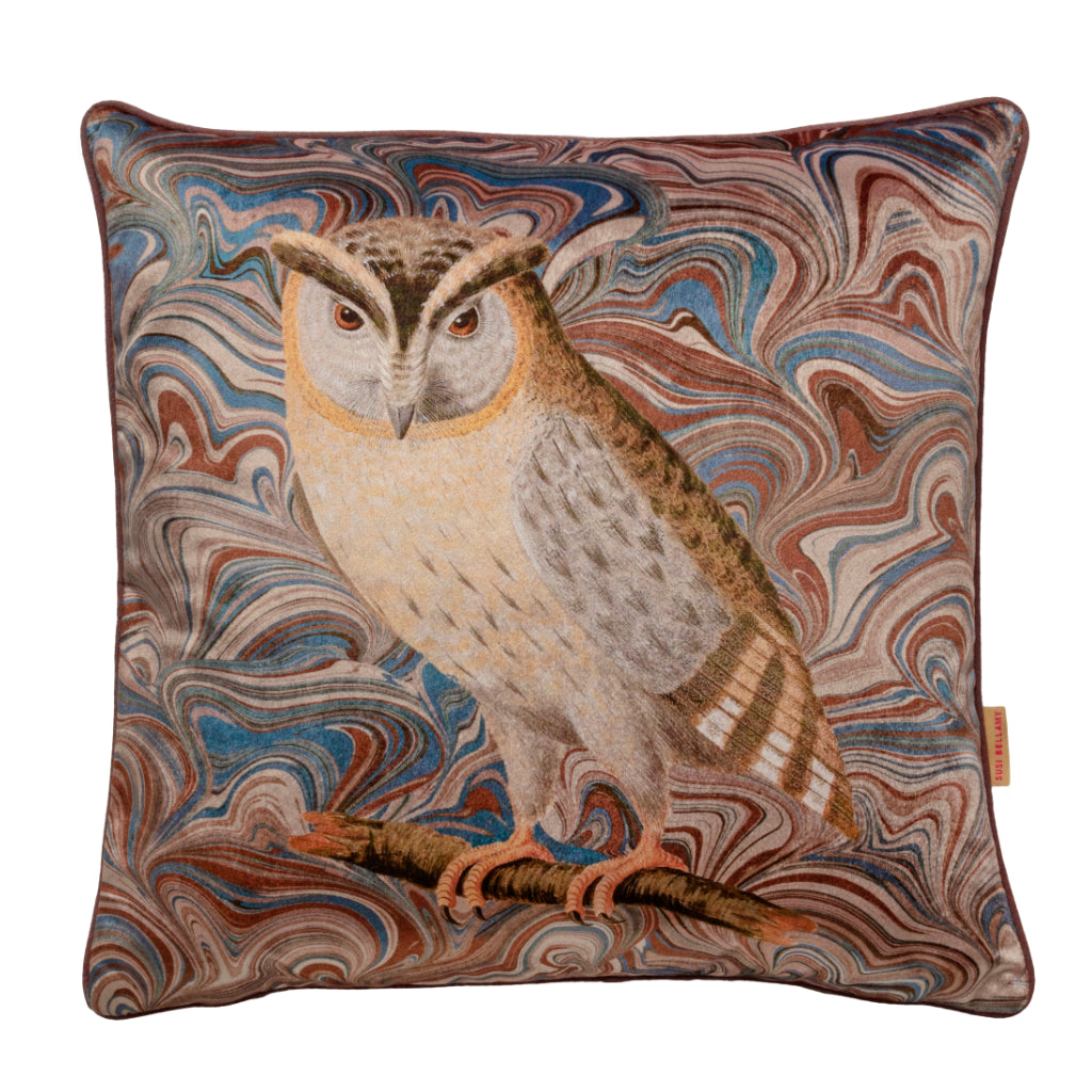 Owl throw pillow