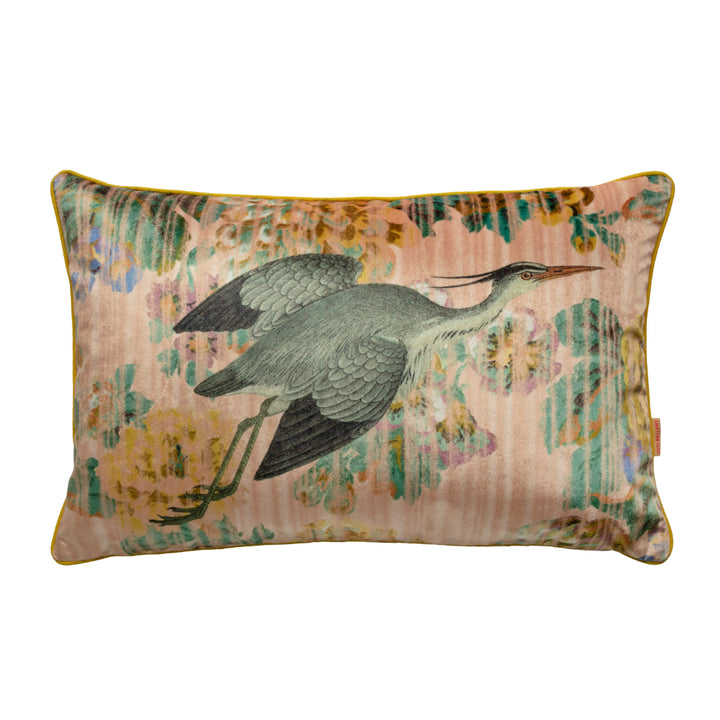 Blue heron pillow