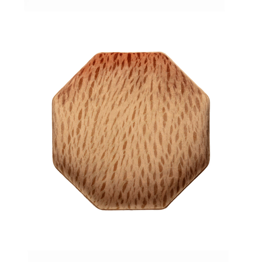 Wheat Veneer Velvet Stool