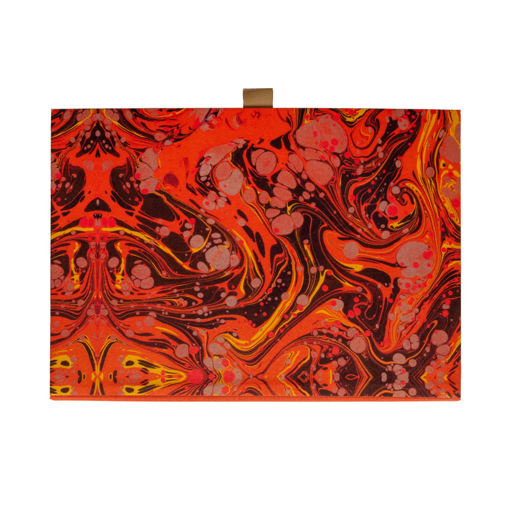 carnelian marbled wallpaper decorative box file