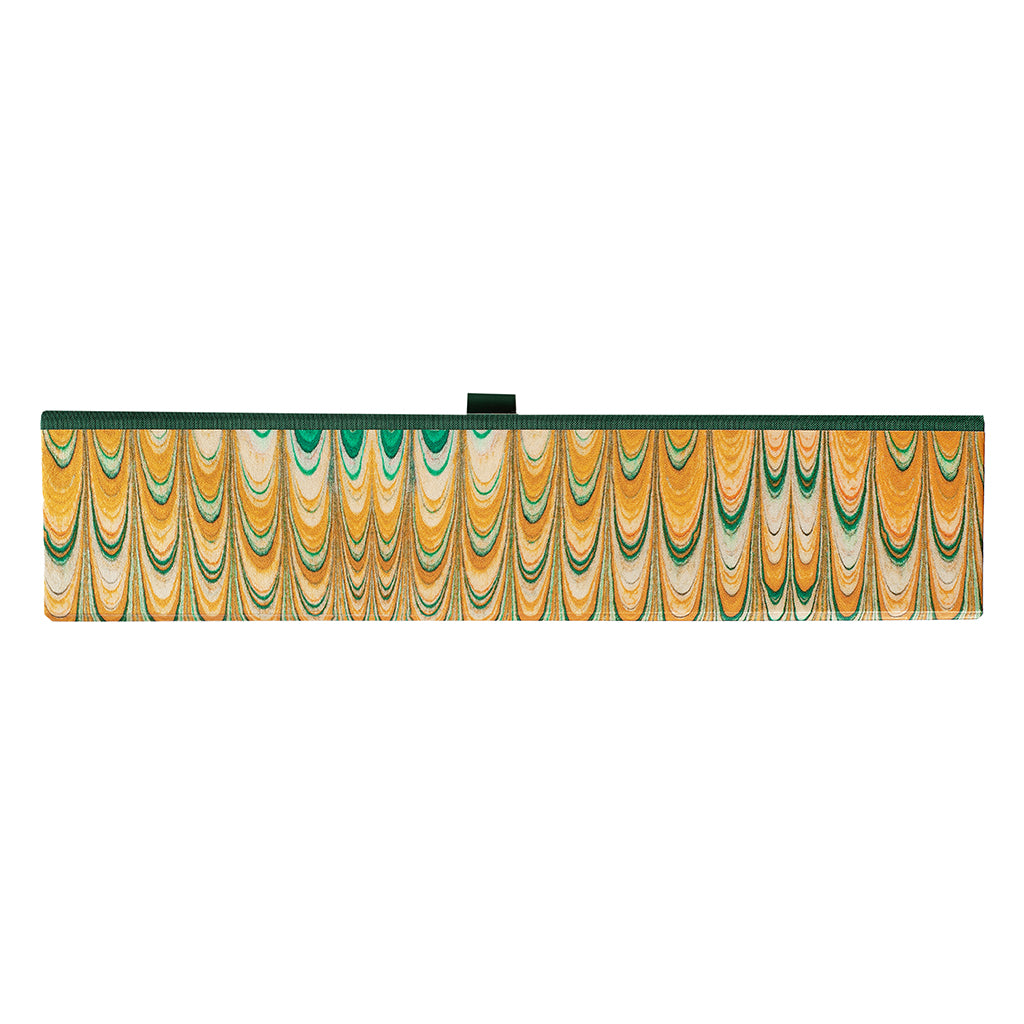 saffron plumes handmade marbled box file