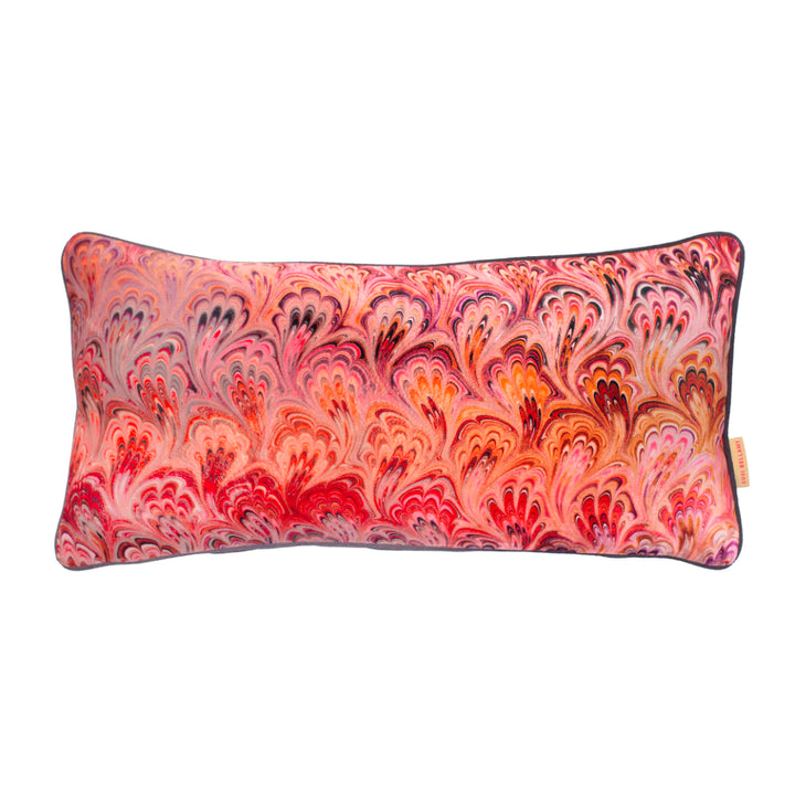 Blush Bouquet Velvet Medium Oblong Cushion (only 1 available)