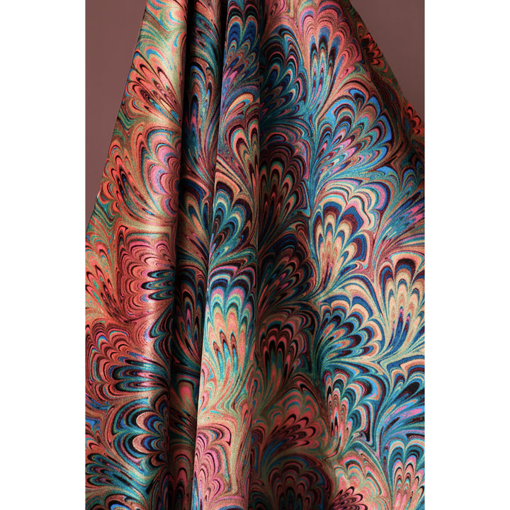 Teal Bouquet Velvet Fabric – susi-bellamy.com